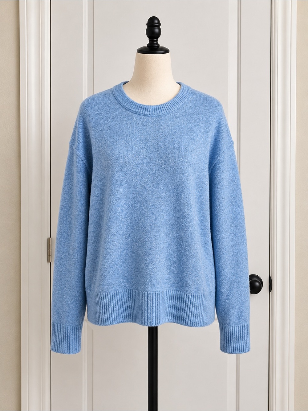 aerie Sky Blue Relaxed Crewneck Sweater